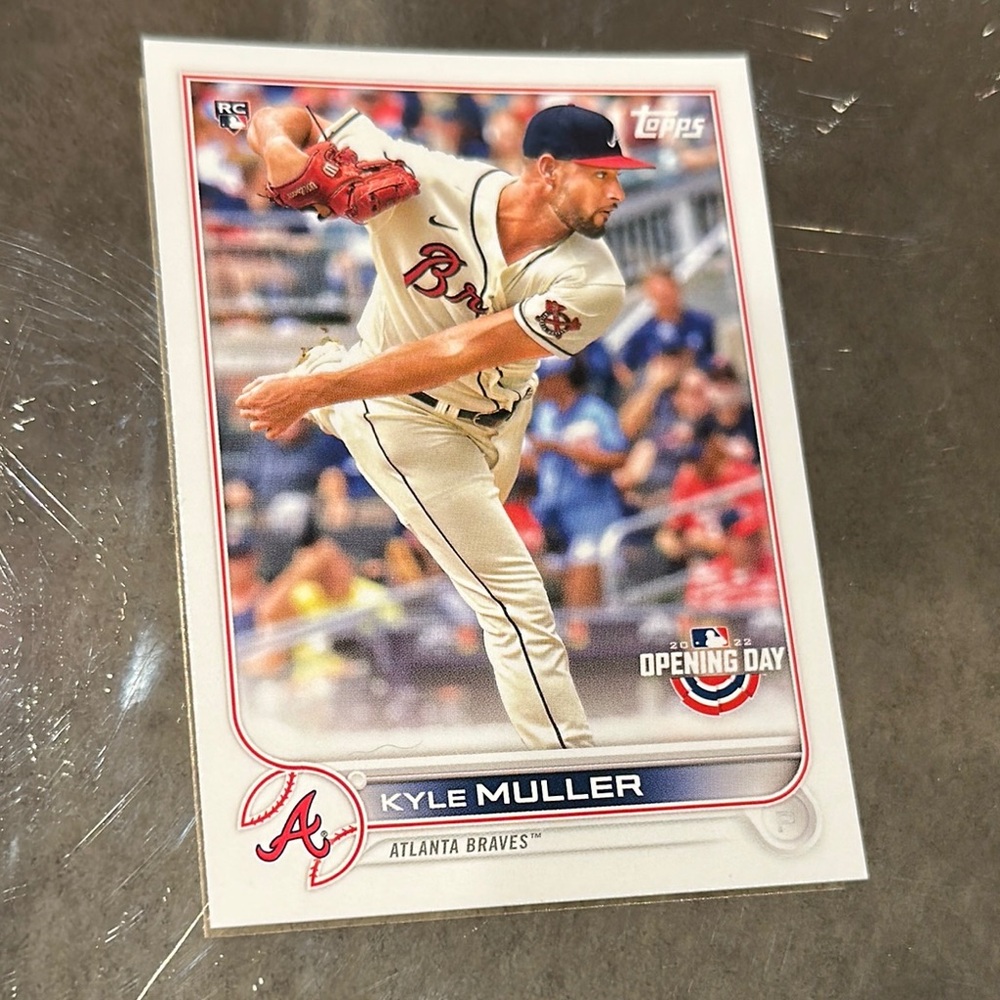 Topps Kyle Muller Braves Card - Red and White